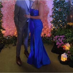 Sherri Hill Blue Prom Dress size 6